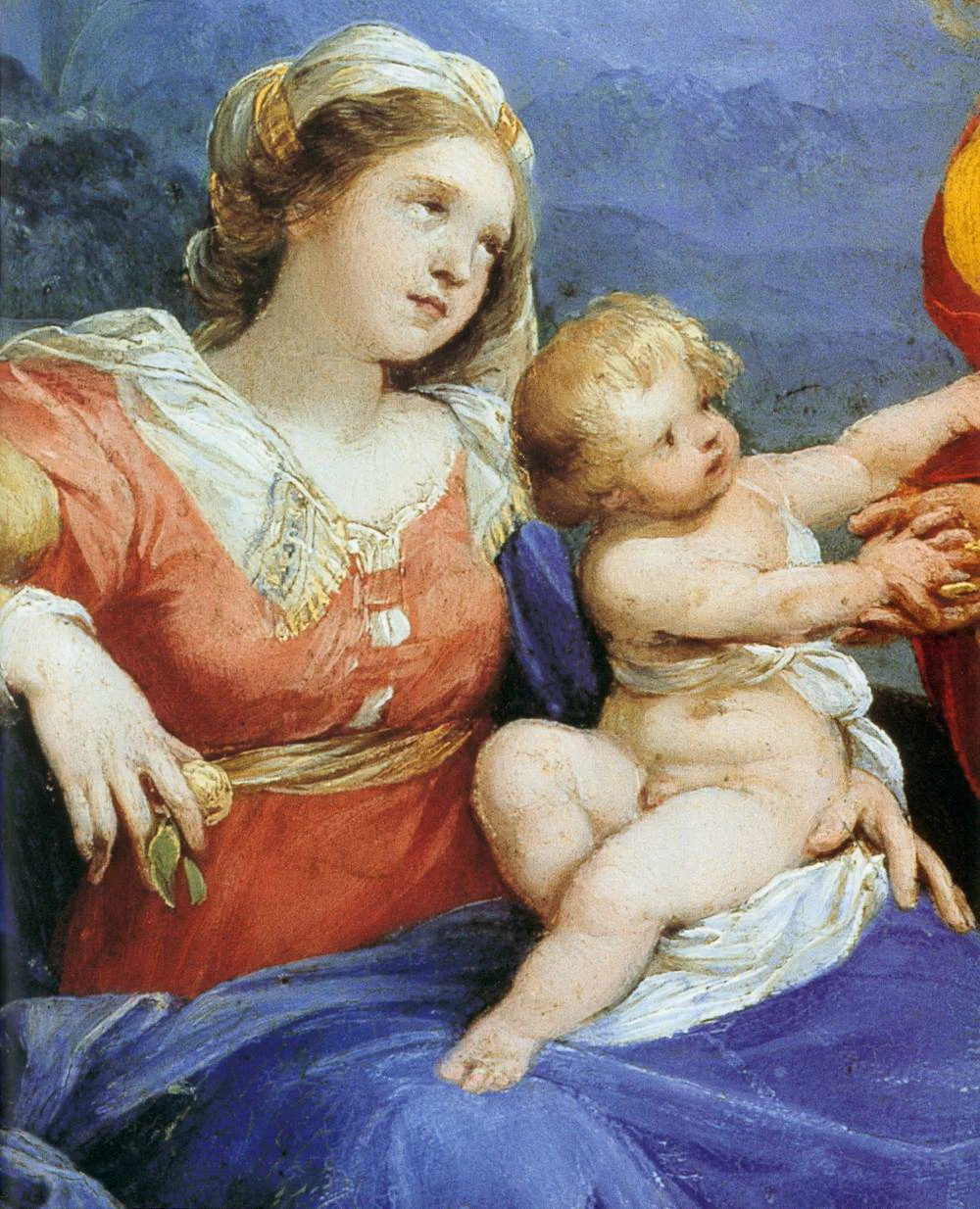 Riposo nella fuga in Egitto - Museum of Fine Arts, Boston, dettaglio
